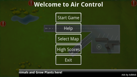 飛行機やヘリコプターをタッチ操作でうまく誘導して着陸させる「Air Control(Ad)」
