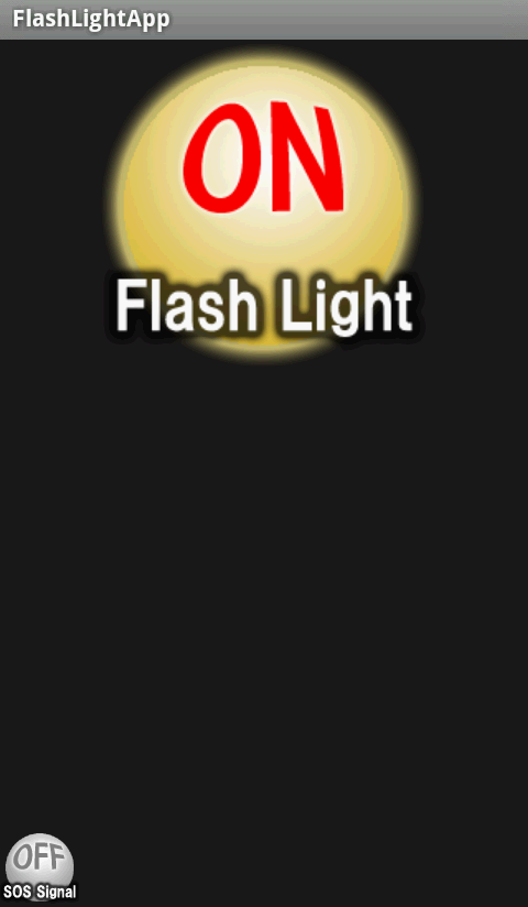 カメラライトを点灯させてXperiaを懐中電灯に変身させる「FlashLightApp」
