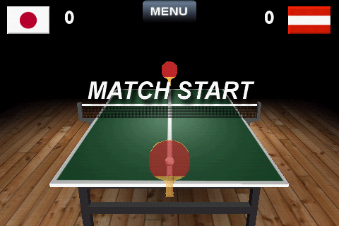 卓球で真剣勝負！「Virtual Table Tennis 3D」