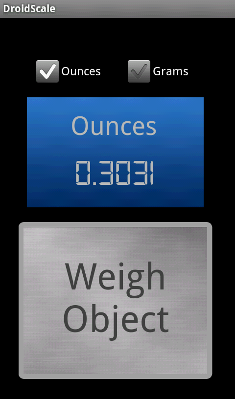 Android端末を重量計にできる「DroidScale」