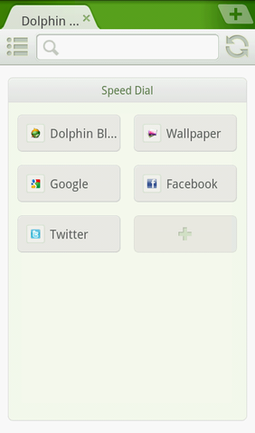 軽量快適サクサクブラウザ「Dolphin Browser Mini」