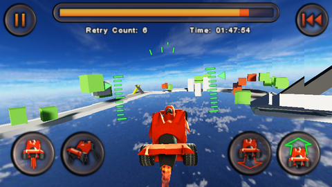ジェットエンジンで空まで飛べる、ぶっ飛び系レースゲーム「Jet Car Stunts」