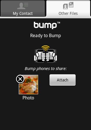 端末同士を触れあわすだけでプロフ交換できる「Bump」