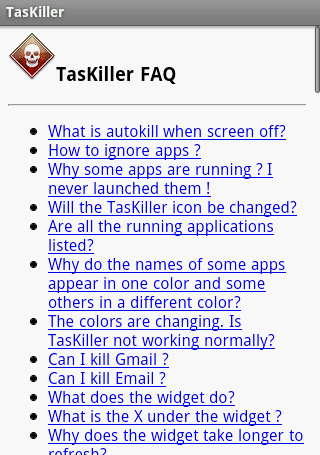 使っていないアプリは“お引取り願おう”「Taskiller free」