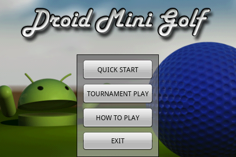 ゴルフとビリヤードが合体した新スタイルゲーム「Droid Mini Golf-PRO」