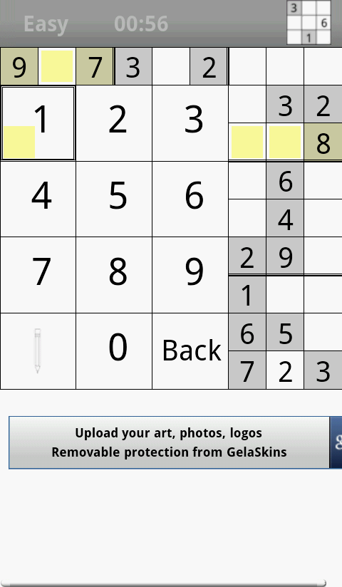 頭の体操に欠かせない数独アプリ「Sudoku Free」