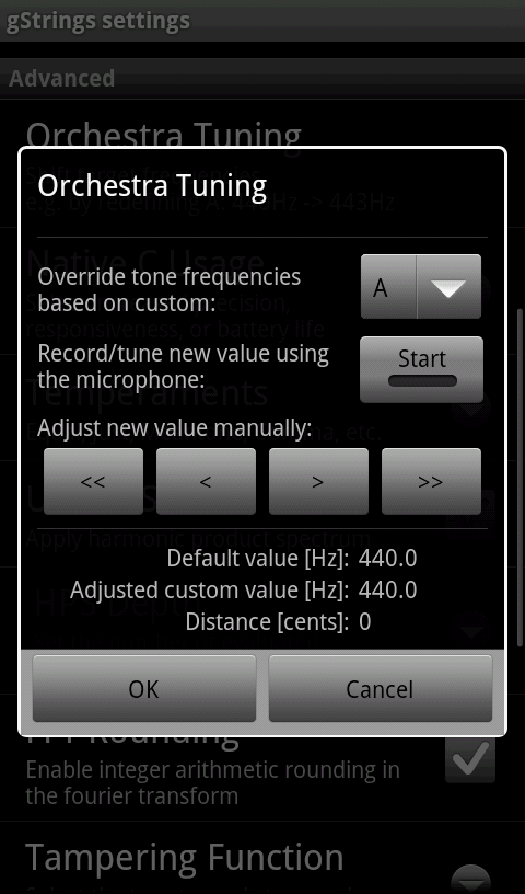Android端末が楽器のチューナーに!?「Tuner - gStrings Free」