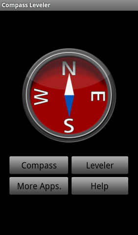 1つのアプリで2つの道具「Compass & Level」