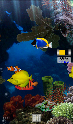 サンゴの海を熱帯魚がゆらゆら泳ぐ「Aquarium Live Wallpaper」