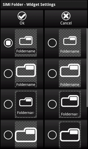 ホーム画面整理の必需品「SiMi Folder Widget」