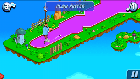 Android端末でパターゴルフをプレイ！「Mini Golf Wacky Worlds」