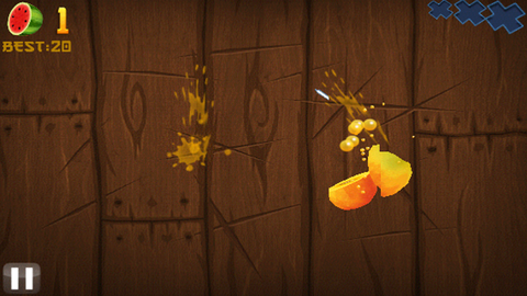 フリック操作でフルーツをズバッ！爽快感溢れるアクションゲーム「Fruit Ninja」